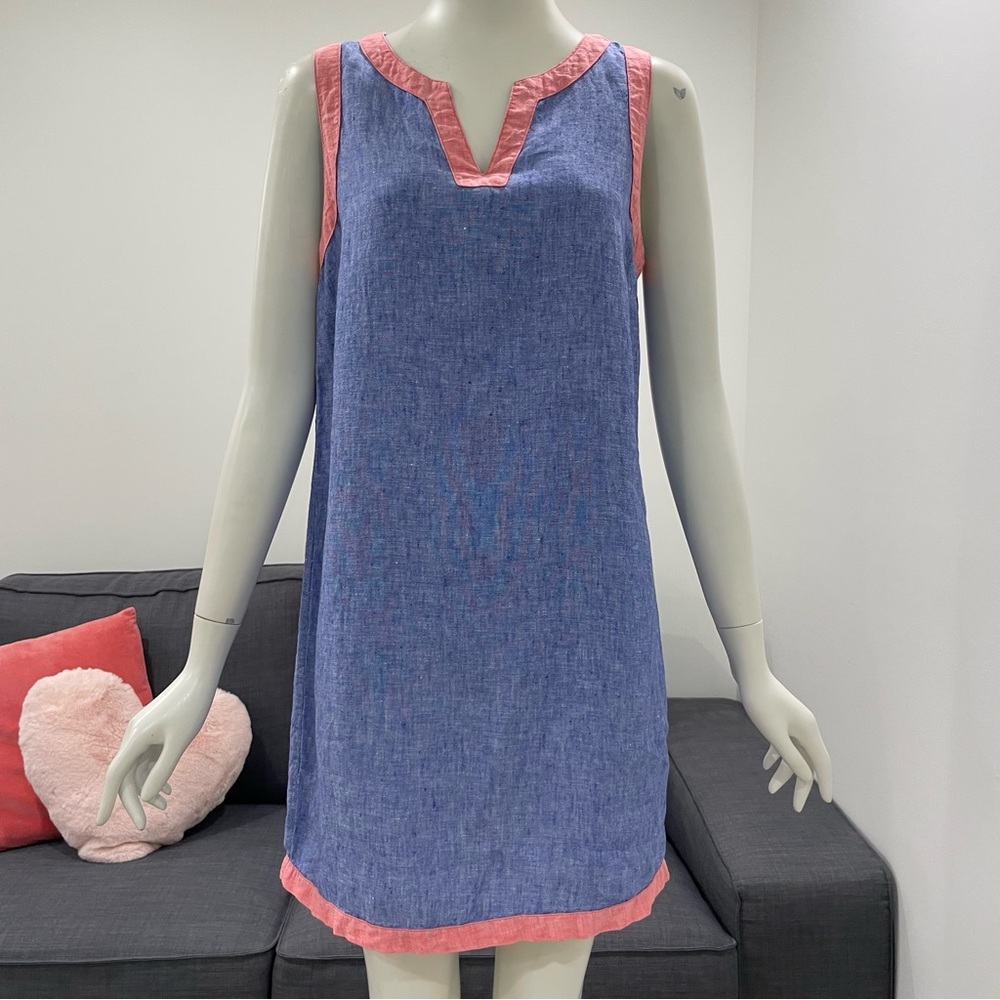SIGRID OLSEN 100% Linen Shift Dress - Size Small
